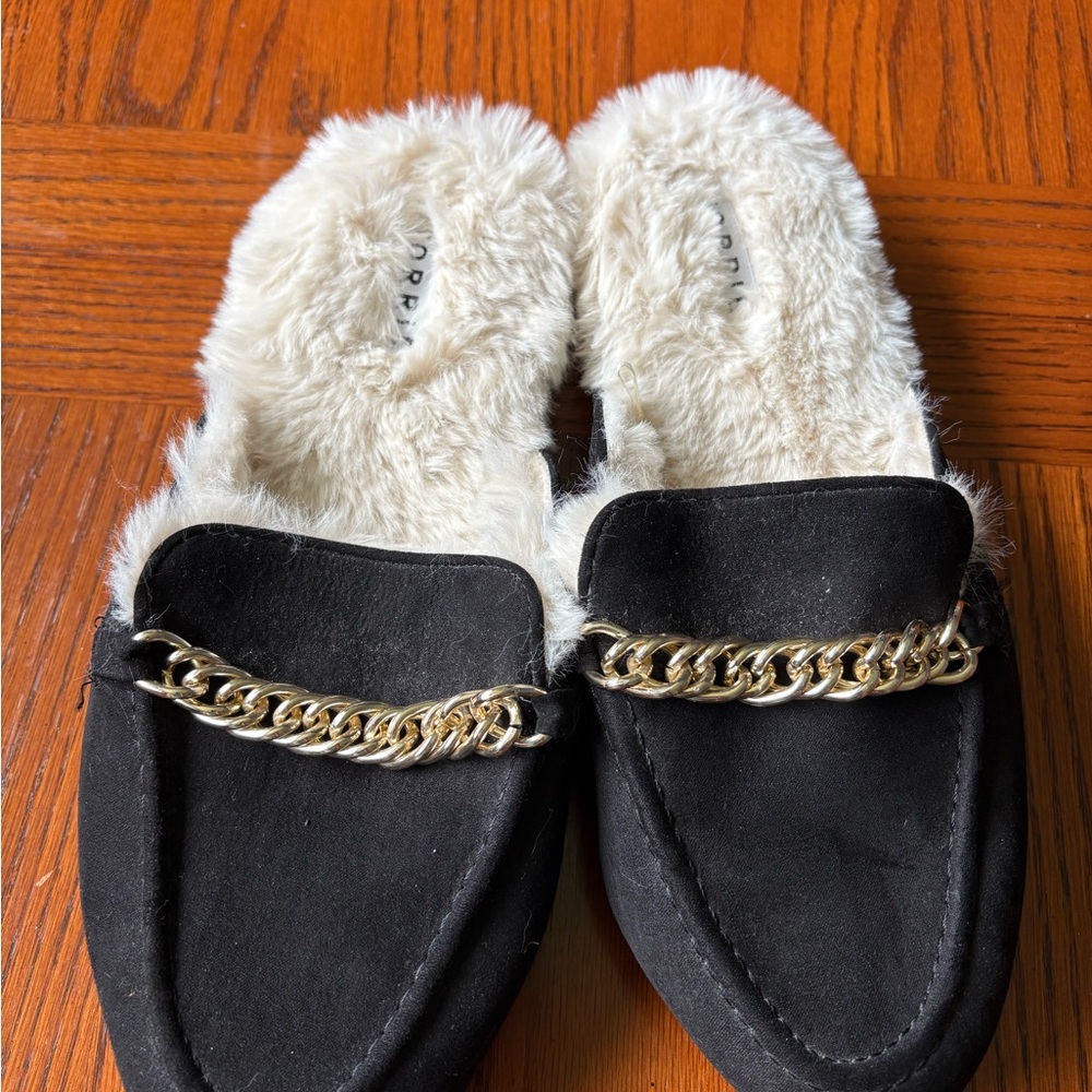 Torrid Black Mules with Plush Lining